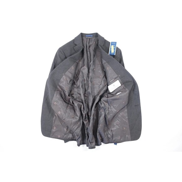 RYAN SEACREST DISTINCTION GRAY 40 LONG 100% WOOL SUIT TOP BLAZER SPORT COAT NWT - Picture 4 of 16